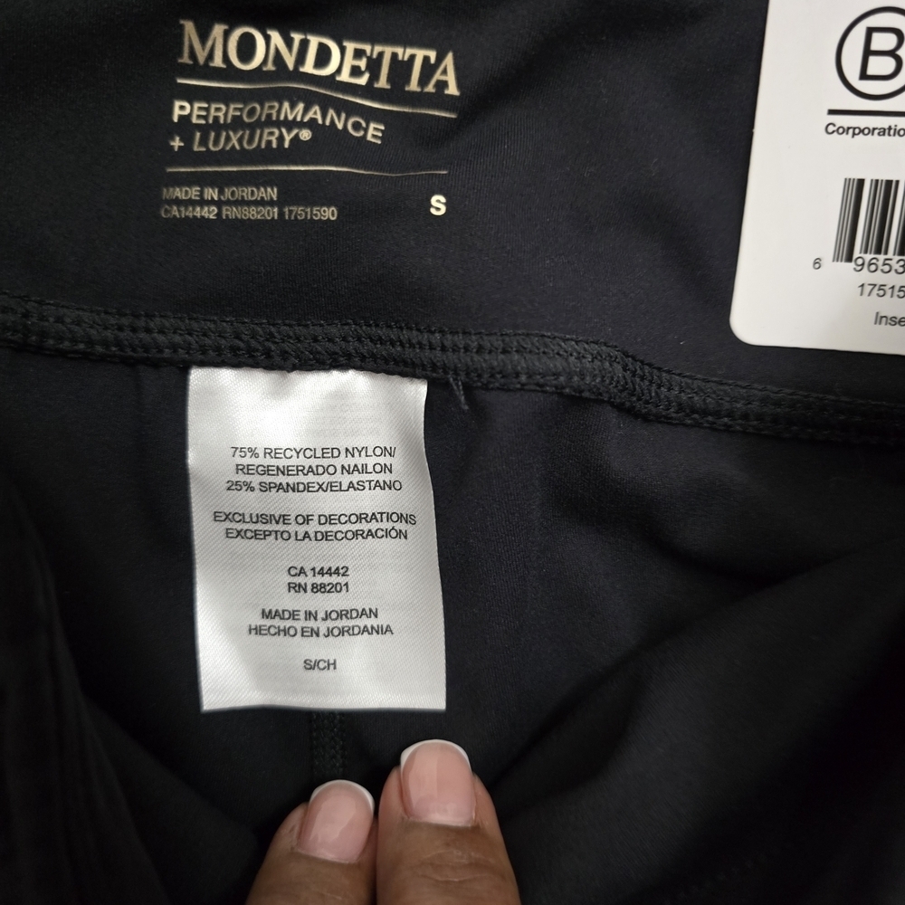 Mondetta Black High-Waisted Bike Shorts - Picture 6 of 9